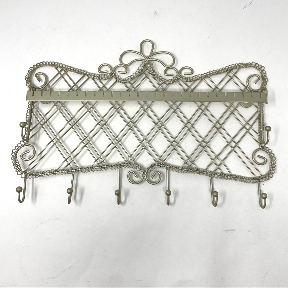 Jewelry holder, metal, silver tone, NWOT - Picture 3 of 6